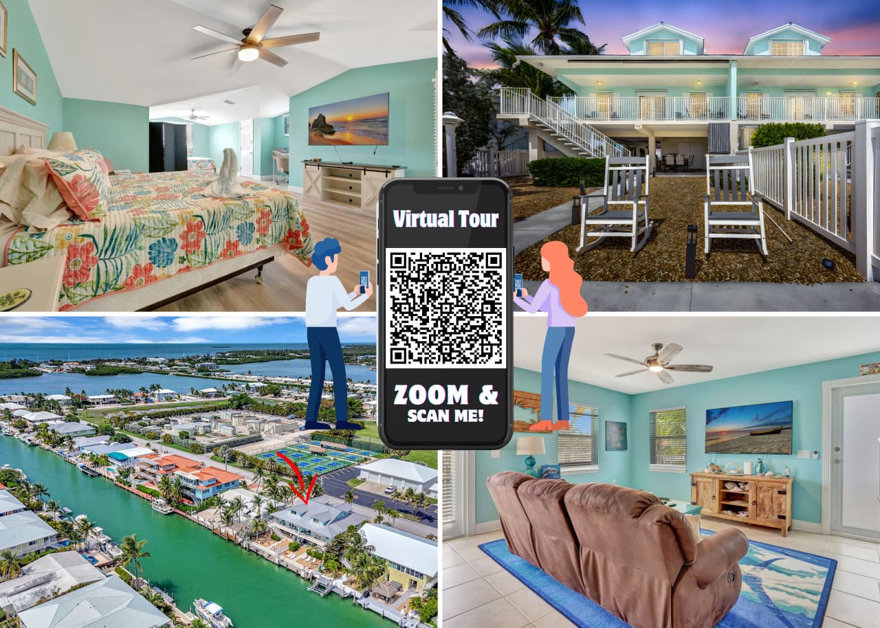 Sunny Waterfront Key Colony 3BR 3BA Villa w/ Dock
