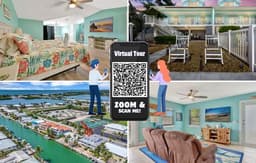 Sunny Waterfront Key Colony 3BR 3BA Villa w/ Dock