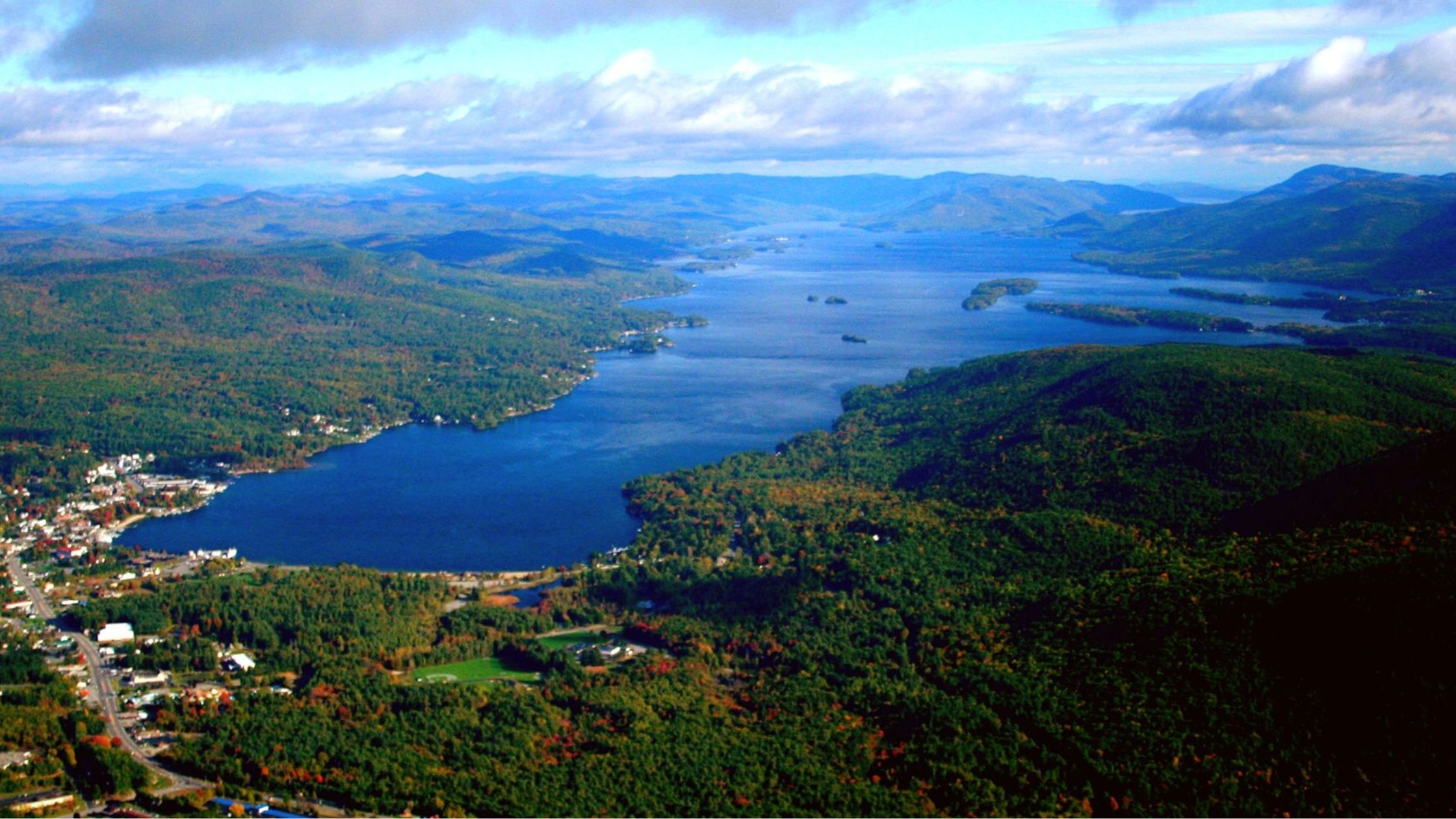 Lake George from a Plane