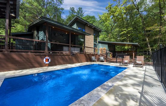 Wine Time – Heated (Optional) Pool, Shuffleboard, Table Arcade, Play Set, Corn Hole