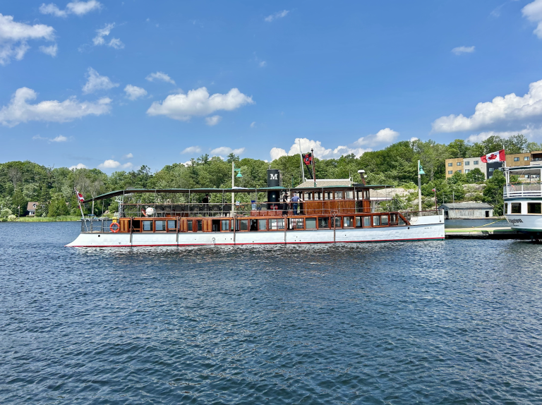 Wanda III on Muskoka Bay, Gravenhurst Antique and Classic Boat Show
